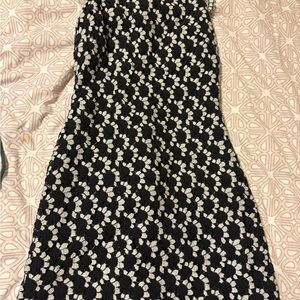 Black and White Floral Dress